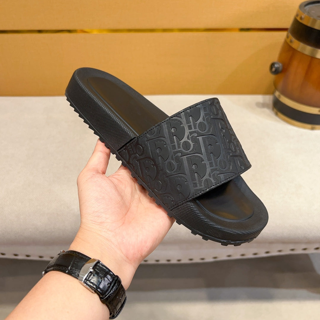 Black Embossed Dior Oblique Rubber