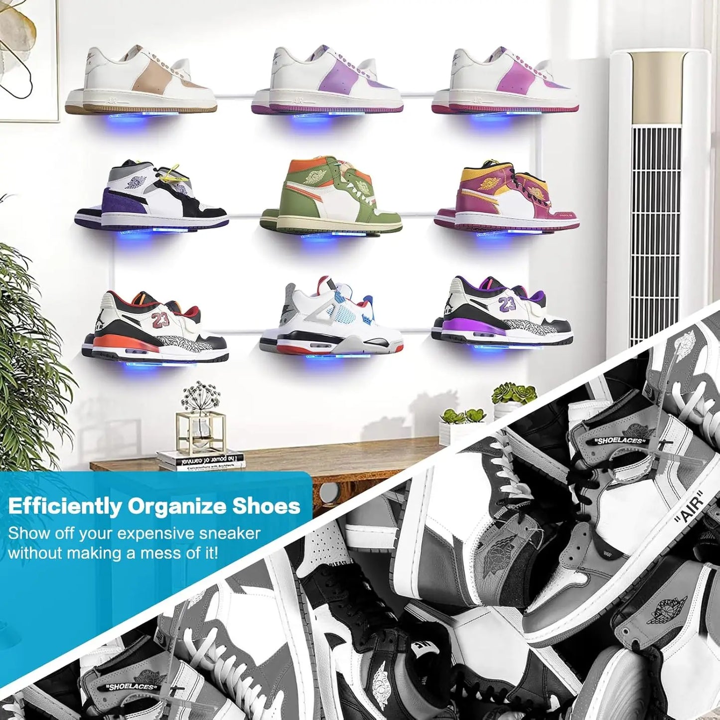 Exhibidor de Zapatillas con Luces LED