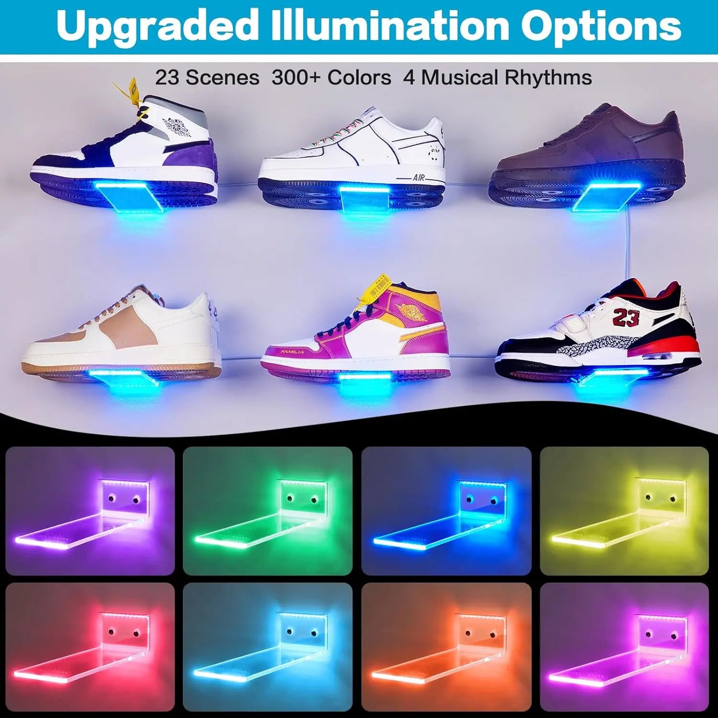 Exhibidor de Zapatillas con Luces LED