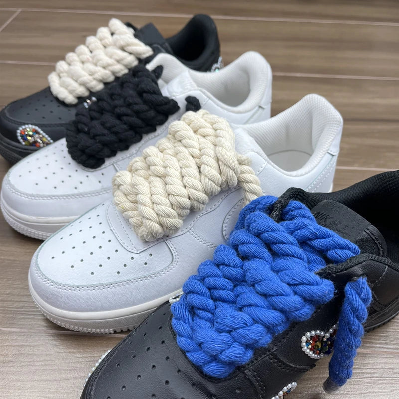 Vintage Tejidos x2 Pares – Lino y Algodón para Zapatillas
