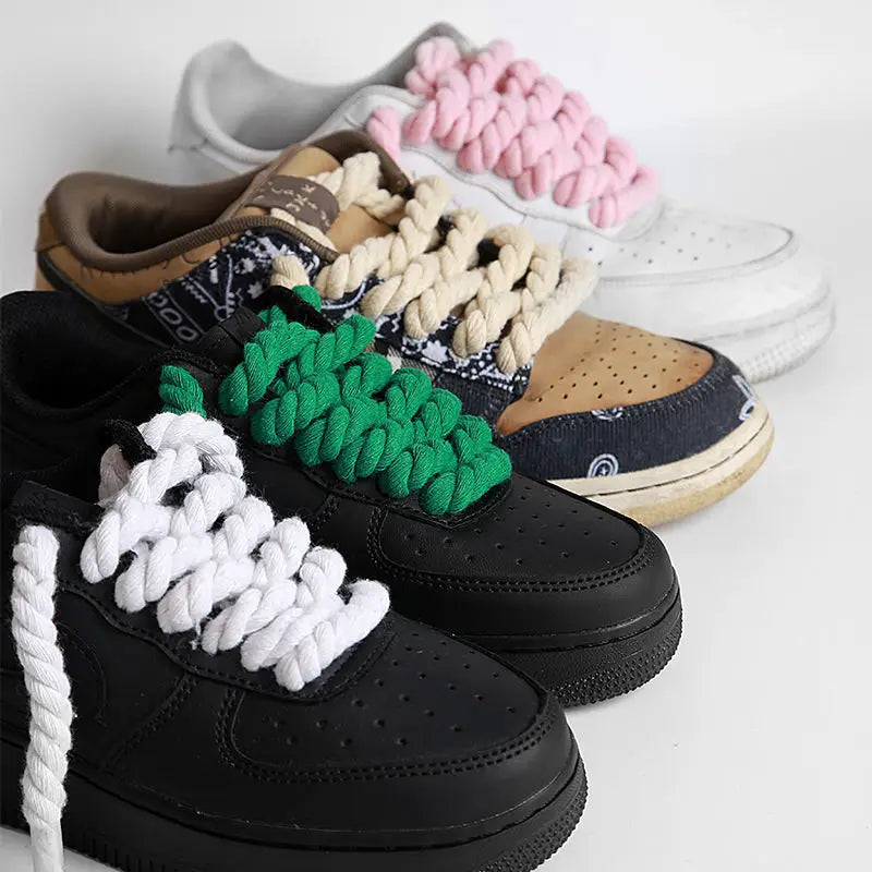 Vintage Tejidos x2 Pares – Lino y Algodón para Zapatillas