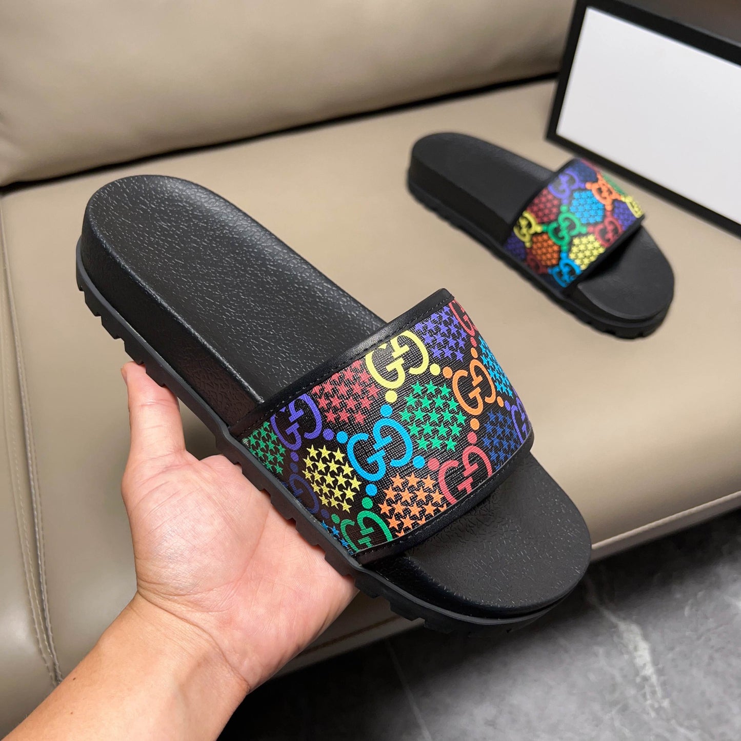 Gucci Pursuit Slide Multicolor GG