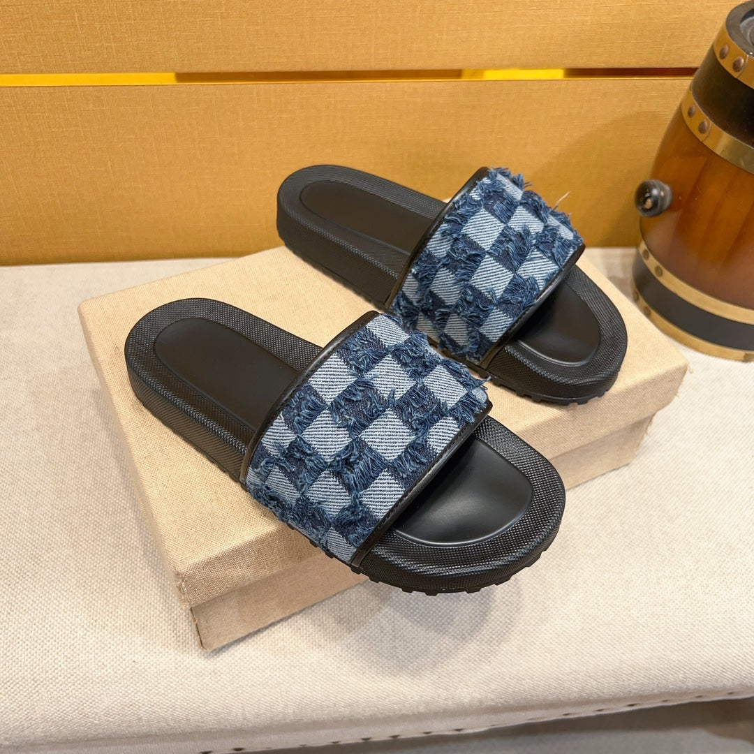 Blue Check Tweed