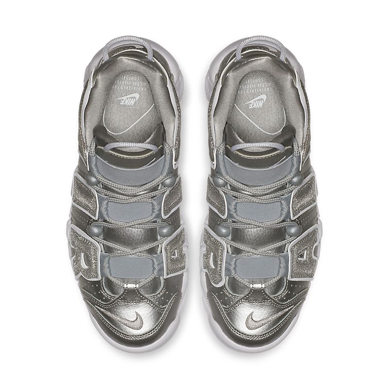 NIKE AIR UPTEMPO METALLIC SILVER