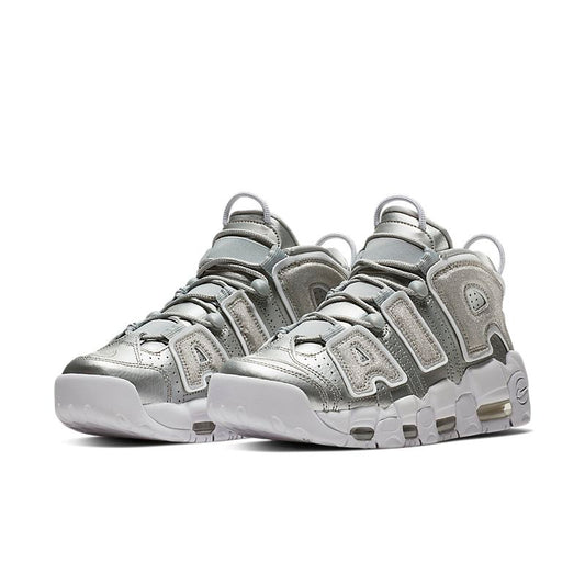 NIKE AIR UPTEMPO METALLIC SILVER