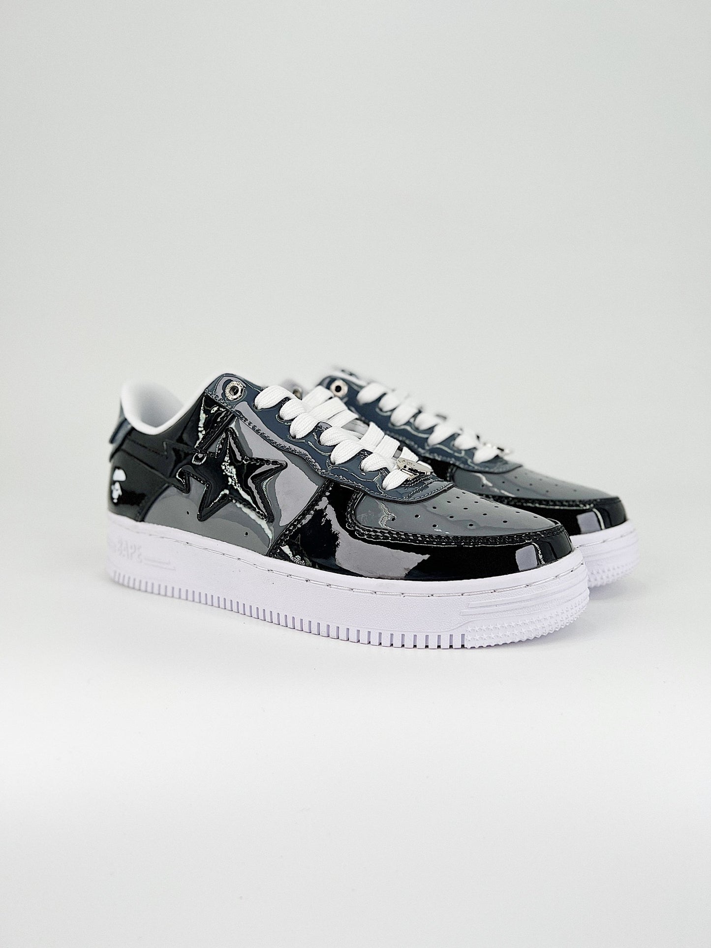 BAPE STA LOW GREY BLACK