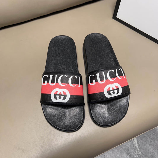 Gucci Pursuit Slide Logo Web Red