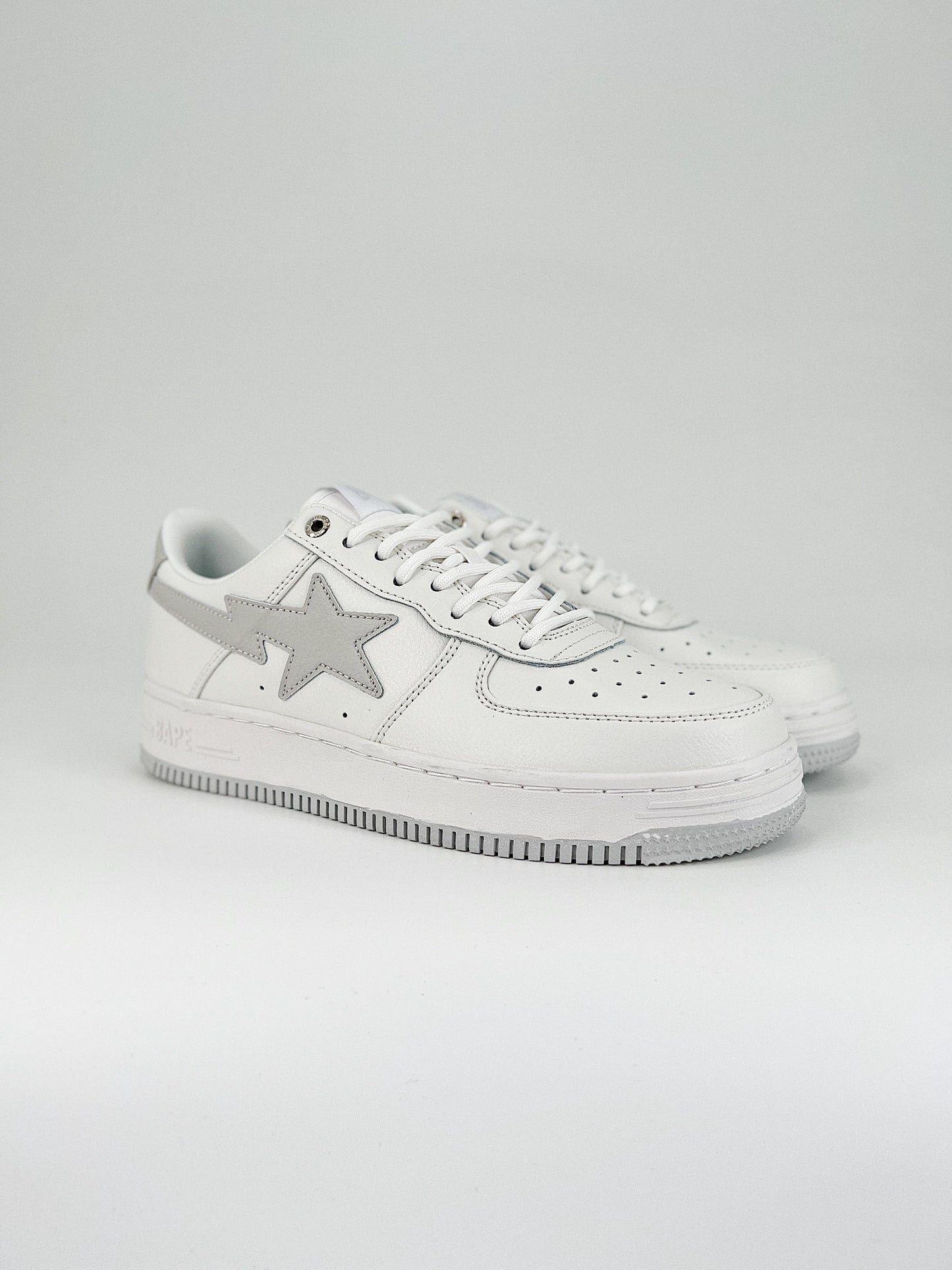 BAPE STA LOW GREY WHITE