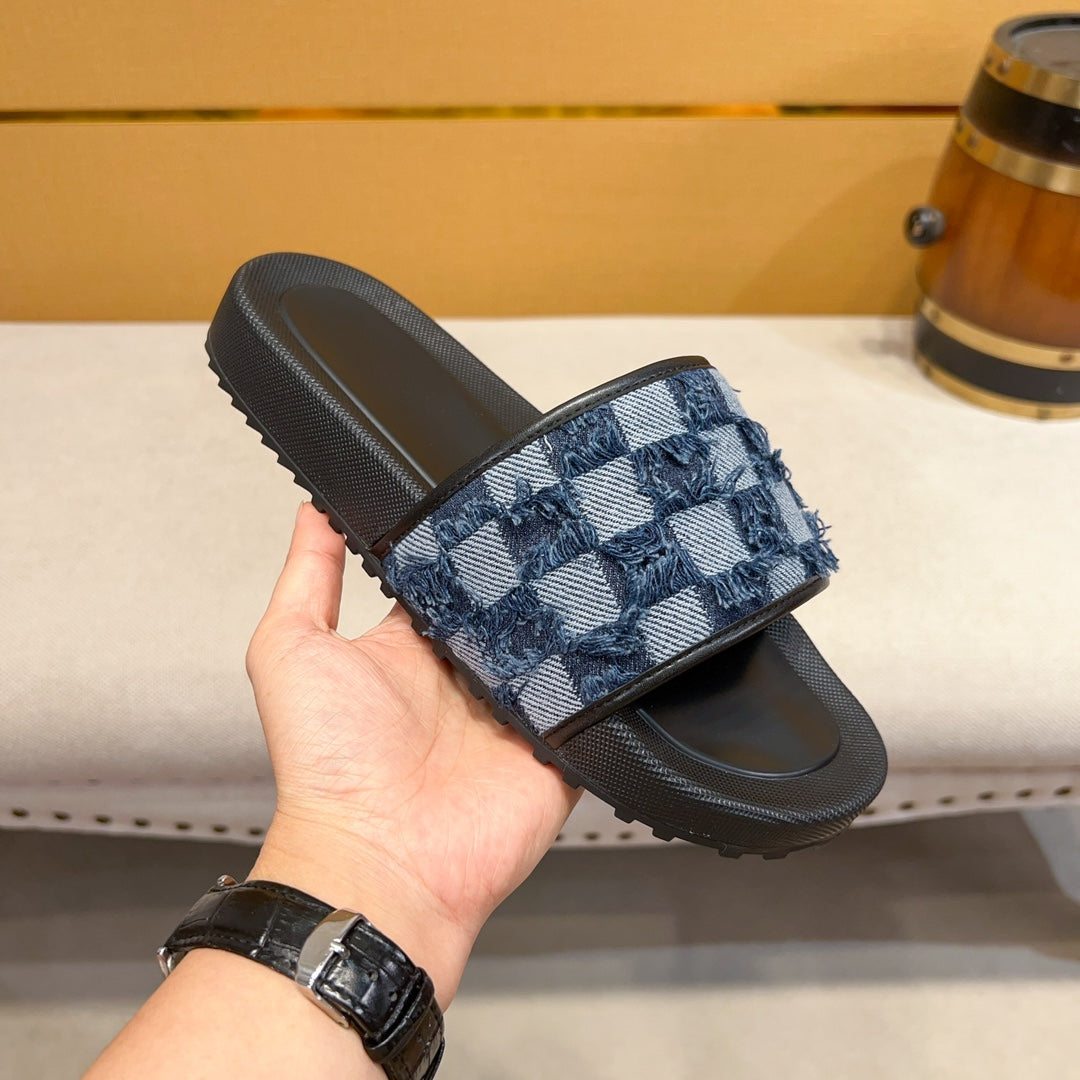 Blue Check Tweed