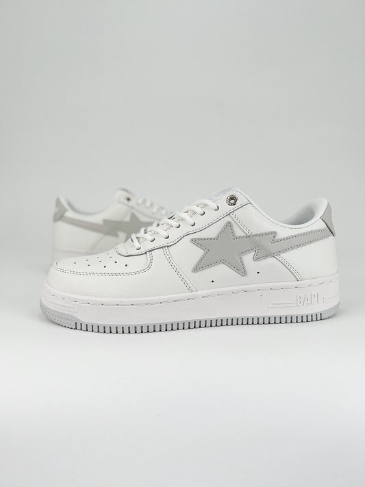 BAPE STA LOW GREY WHITE